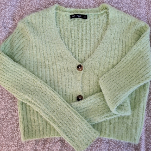 Nasty Gal Lime Green Sweater - Picture 4 of 5